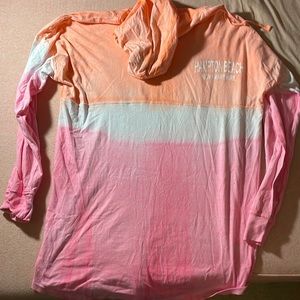 Hooded long sleeve shirt